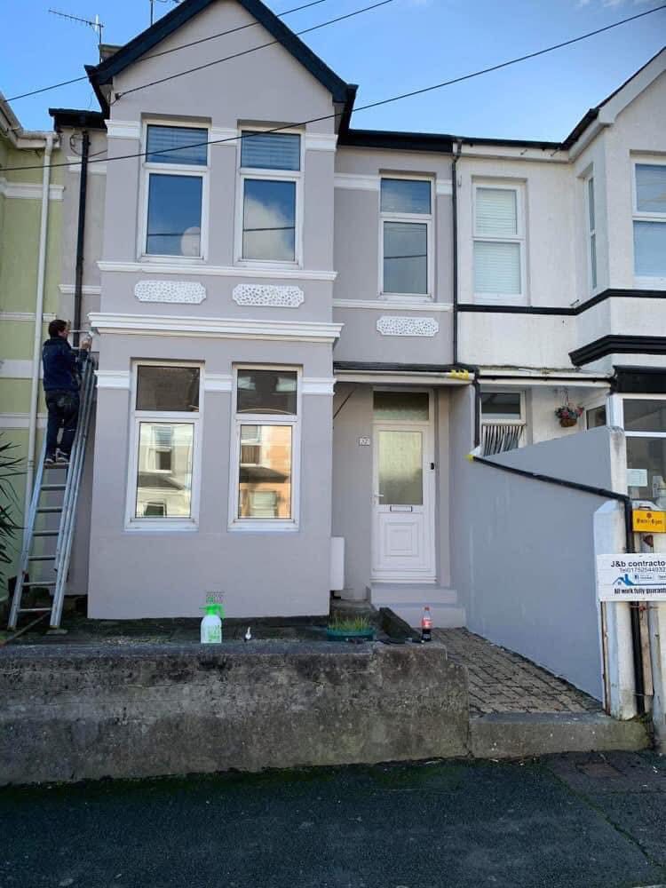 Completed roof replacement project in Lostwithiel