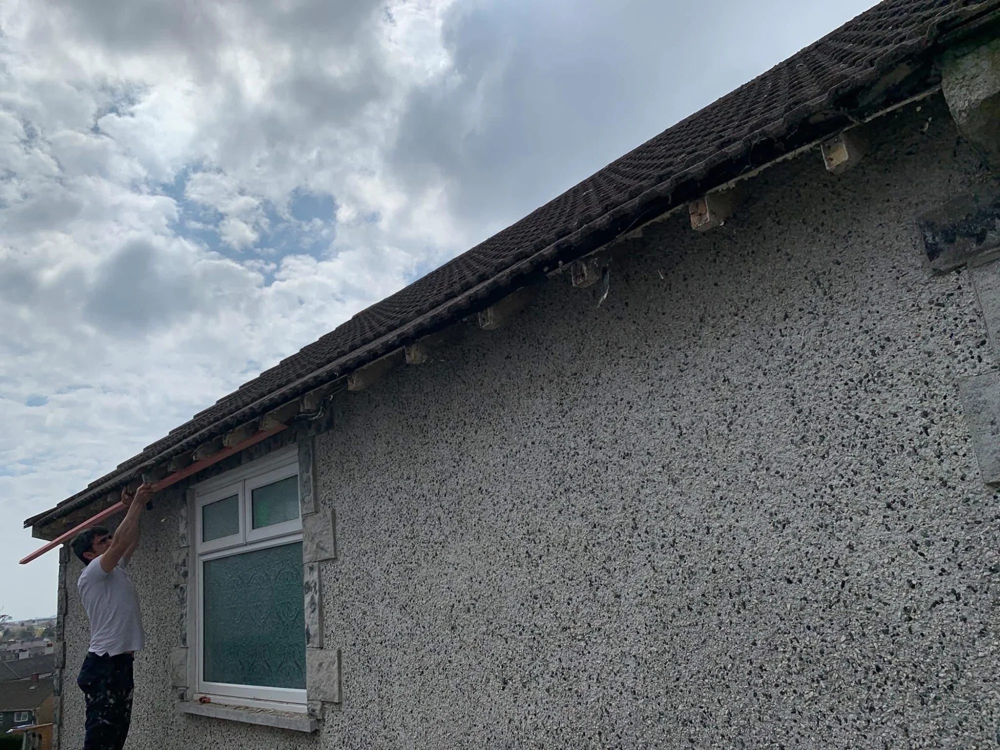 Storm damage roof repairs in Lostwithiel
