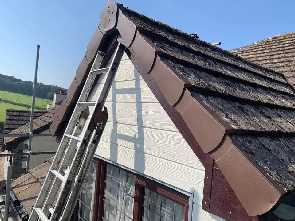New fascias, bargeboards and guttering in Lostwithiel