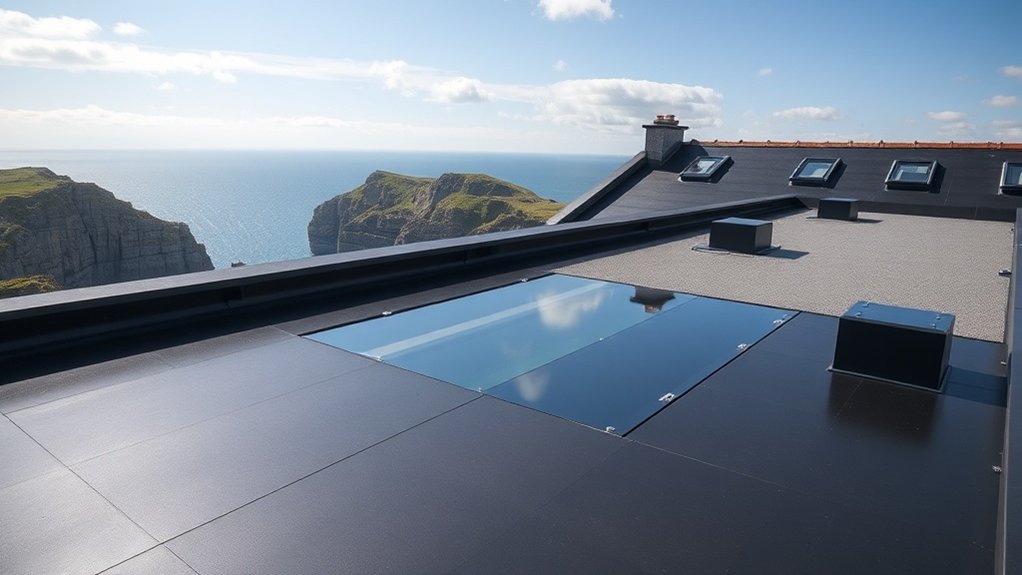 Flat roof installation in Lostwithiel